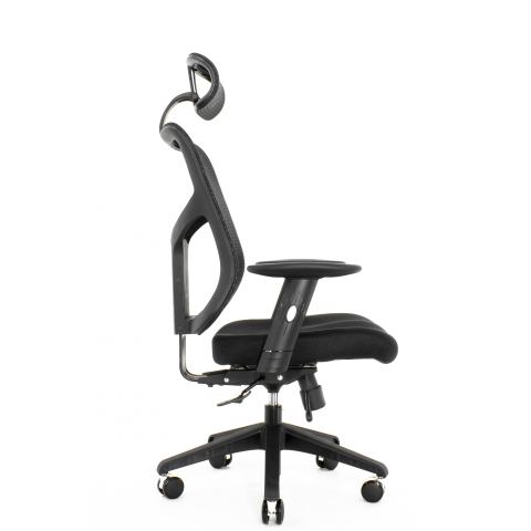 Кресло Expert Star OFFICE STE-MF01S Т-01 (усиленная сетка, черная / каркас черный)