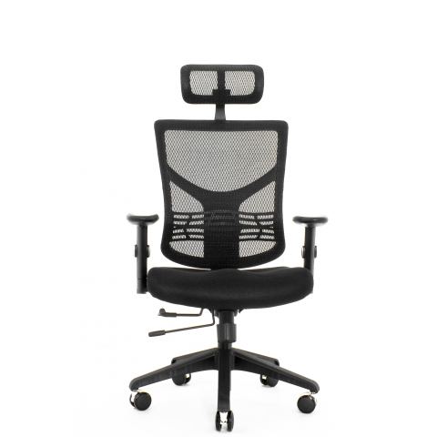 Кресло Expert Star OFFICE STE-MF01S Т-01 (усиленная сетка, черная / каркас черный)