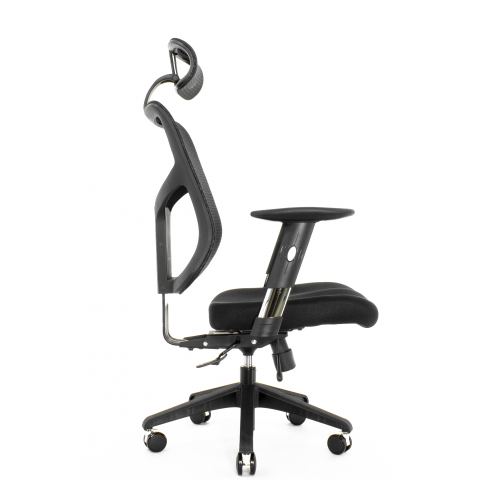 Кресло Expert Star OFFICE STE-MF01S Т-01 (усиленная сетка, черная / каркас черный)