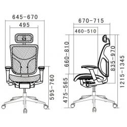Кресло Expert Star HSTM 01 Blue (сетка синяя / каркас чёрный)