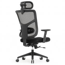 Кресло Expert 2 Star Office Ergo STE-MF01S Т-01 ( 3D поясница, 5D подголовник, черный / каркас черный)