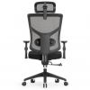 Кресло Expert 2 Star Office Ergo STE-MF01S Т-01 ( 3D поясница, 5D подголовник, черный / каркас черный)