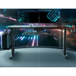 Стол для для компьютера c электрической регулировкой по высоте и RGB-подсветкой EUREKA ERK-EGD-S62B