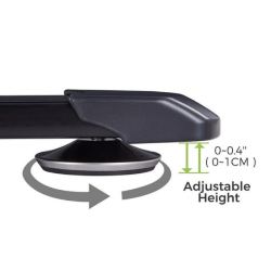 Стол для компьютера EUREKA ERK-EGD-L60L-B-US, L-формы c электрической регулировкой по высоте