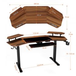 Стол для геймеров EUREKA ERK-ED71-WN