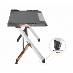 Стол для компьютера (для геймеров) LUMI GMD01-1 c RBG подсветкой