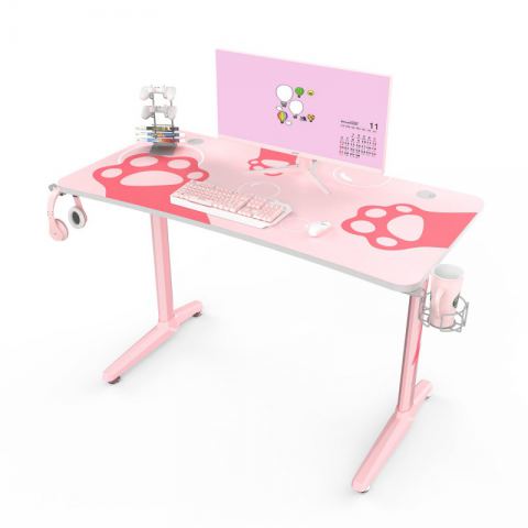 Стол для компьютера (для геймеров) EUREKA GIP 47, Pink