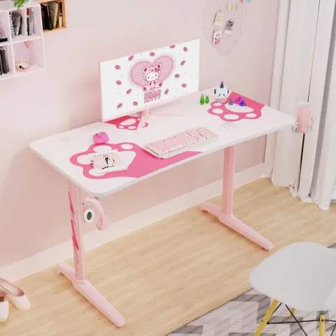 Стол для компьютера (для геймеров) EUREKA GIP 47, Pink