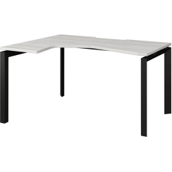 Стол эргономичный левый на металлокаркасе НТМП.П-040.ЛВ Сосна винтер/Антрацит 1400x1000x750 Аргентум-МП
