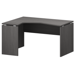 Стол эргономичный левый НТ-040.ЛВ Лиственница 1400x1100x750 Аргентум