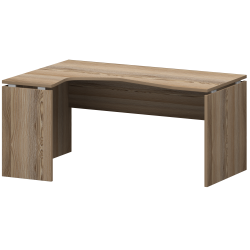 Стол эргономичный левый НТ-060.ЛВ Дуб сафари 1600x1100x750 Аргентум