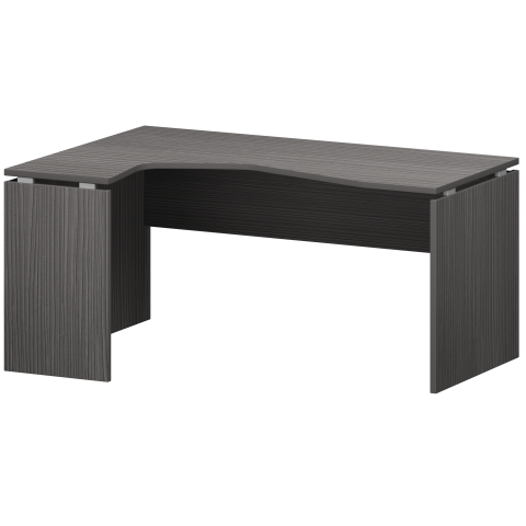 Стол эргономичный левый НТ-060.ЛВ Лиственница 1600x1100x750 Аргентум