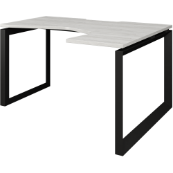 Стол эргономичный правый на металлокаркасе НТМП.О-040.ПР Сосна винтер/Антрацит 1400x1000x750 Аргентум-МП