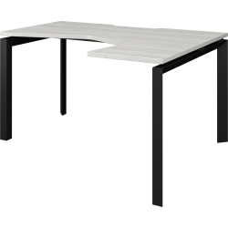 Стол эргономичный правый на металлокаркасе НТМП.П-040.ПР Сосна винтер/Антрацит 1400x1000x750 Аргентум-МП