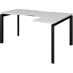 Стол эргономичный правый на металлокаркасе НТМП.П-060.ПР Сосна винтер/Антрацит 1600x1000x750 Аргентум-МП