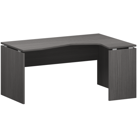 Стол эргономичный правый НТ-060.ПР Лиственница 1600x1100x750 Аргентум