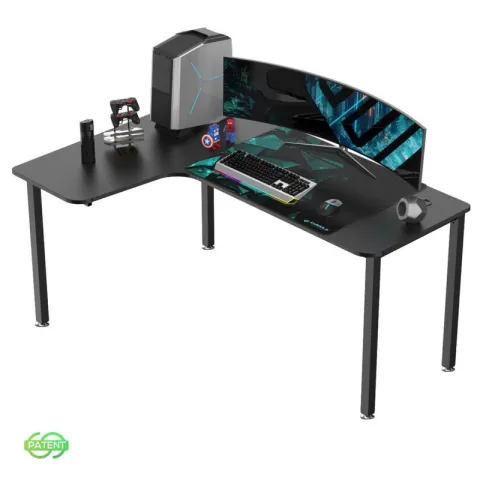 Стол для компьютера угловой EUREKA CD-L01L-60B, Black