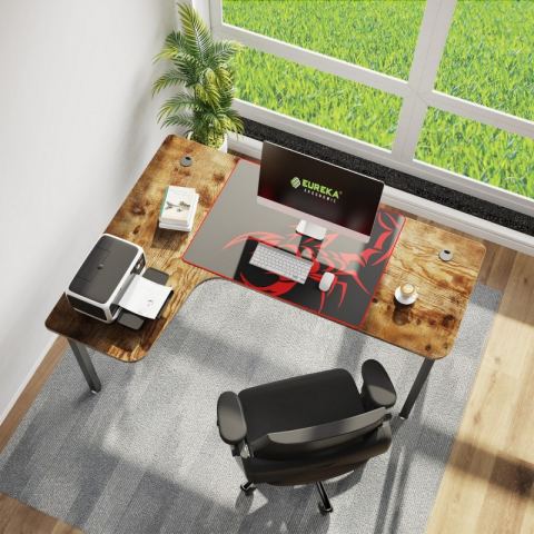 Стол для компьютера угловой EUREKA CD-L01L-60VP, Brown