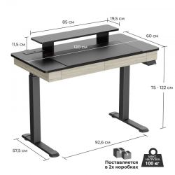 Стол c электрической регулировкой EUREKA ERK-ED-I47-OG