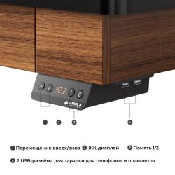 Стол c электрической регулировкой по высоте EUREKA ERK-ED-I55-WN