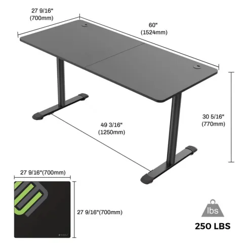 Стол для компьютера EUREKA ERK-IOD-60B