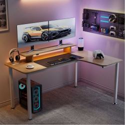 Стол письменный (для компьютера) угловой EUREKA L60R-MW, Maple