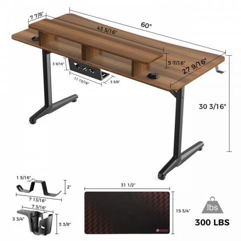 Стол EUREKA GIP 60 Walnut