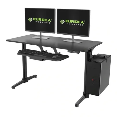 Стол компьютерный c электрической регулировкой по высоте Eureka EHD-I1, чёрный