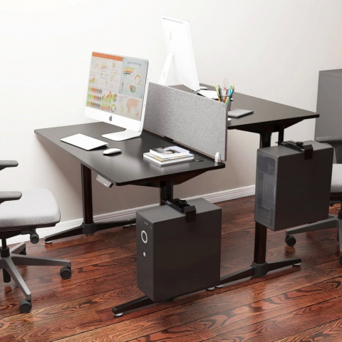 Стол компьютерный c электрической регулировкой по высоте Eureka EHD-I1, чёрный