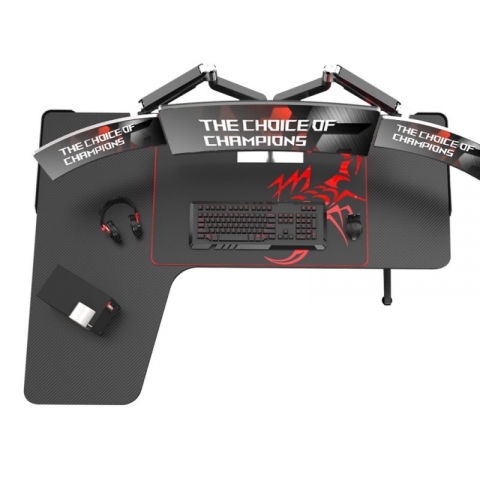 Стол для компьютера (для геймеров) Eureka L60, чёрный