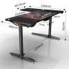 Стол для компьютера (для геймеров) Eureka L60, чёрный