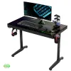 Стол компьютерный игровой Eureka со стеклянной столешницей и RGB-подсветкой GTG-I43 Explorer edition
