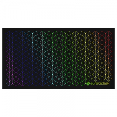 Стол компьютерный игровой Eureka со стеклянной столешницей и RGB-подсветкой GTG-I43 Explorer edition