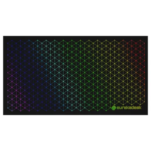 Стол компьютерный игровой Eureka со стеклянной столешницей и RGB-подсветкой GTG-I43 Explorer edition