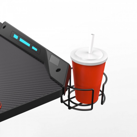 Стол компьютерный игровой Eureka X1 S, чёрный