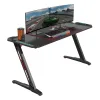 Стол компьютерный игровой Eureka Z60 c RGB подсветкой, чёрный