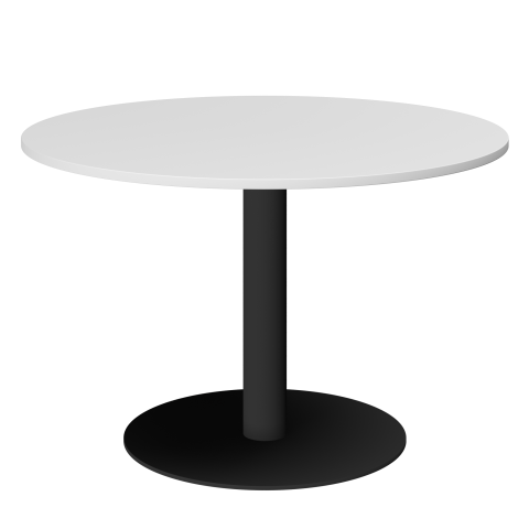 Стол круглый АМ-Д120 Белый/Антрацит 1200x1200x760 Арго-М