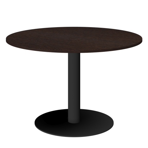 Стол круглый АМ-Д120 Дуб венге/Антрацит 1200x1200x760 Арго-М