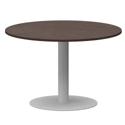 Стол круглый АМ-Д120 Дуб венге/Белый 1200x1200x760 Арго-М