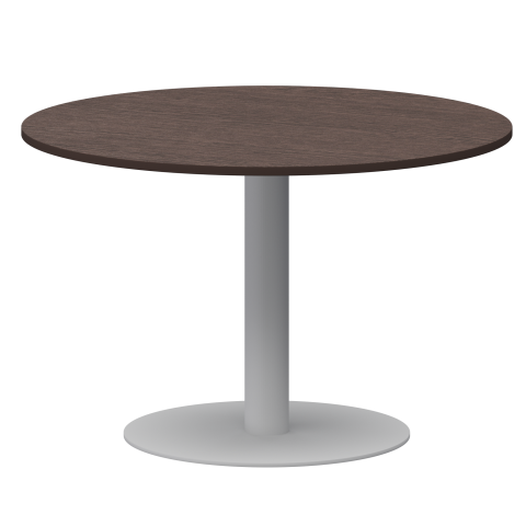 Стол круглый АМ-Д120 Дуб венге/Белый 1200x1200x760 Арго-М