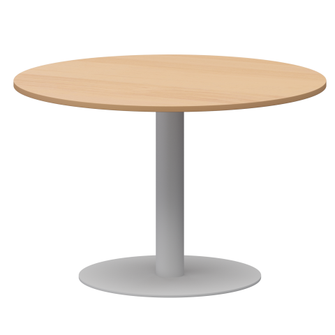 Стол круглый АМ-Д120 Ольха/Белый 1200x1200x760 Арго-М