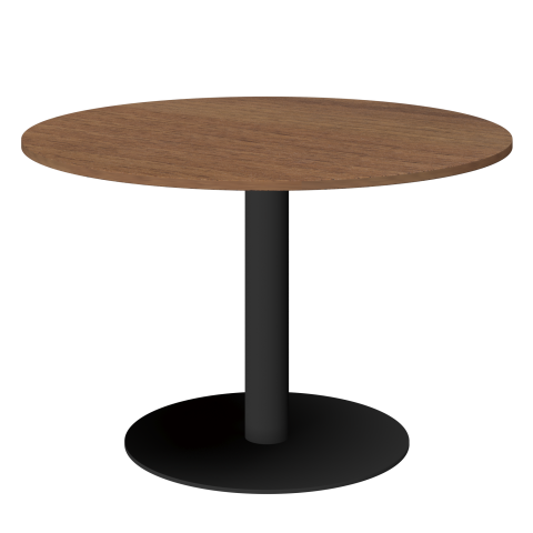 Стол круглый АМ-Д120 Орех/Антрацит 1200x1200x760 Арго-М