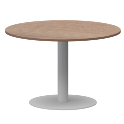 Стол круглый АМ-Д120 Орех/Белый 1200x1200x760 Арго-М