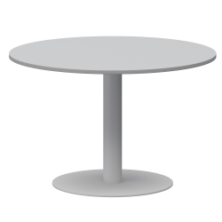 Стол круглый АМ-Д120 Серый/Белый 1200x1200x760 Арго-М