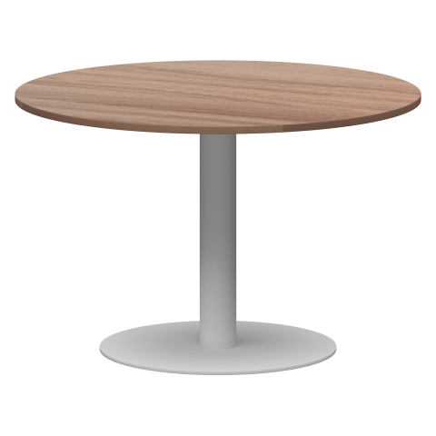 Стол круглый АМ-Д120 Темный шимо/Белый 1200x1200x760 Арго-М