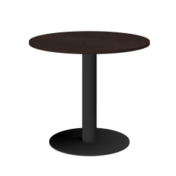 Стол круглый АМ-Д90 Дуб венге/Антрацит 900x900x760 Арго-М