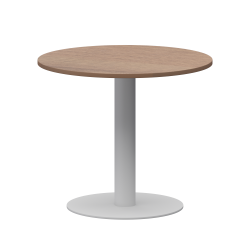 Стол круглый АМ-Д90 Орех/Белый 900x900x760 Арго-М