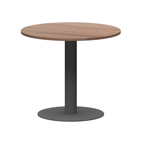 Стол круглый АМ-Д90 Темный шимо/Антрацит 900x900x760 Арго-М