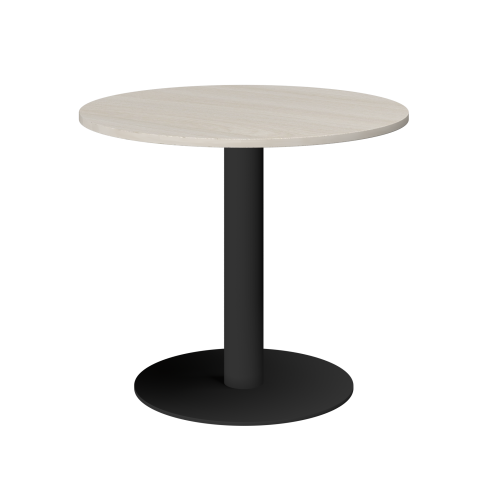 Стол круглый АМ-Д90 Ясень шимо/Антрацит 900x900x760 Арго-М