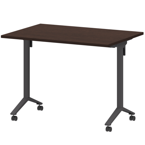 Стол мобильный складной МБ22-100.70 Дуб венге/Антрацит 1000x700x750 Моби